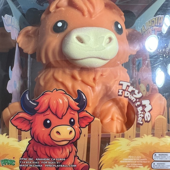 Highland Cow Stress Sensory Fidget NEW Squeeze - Picture 4 of 5